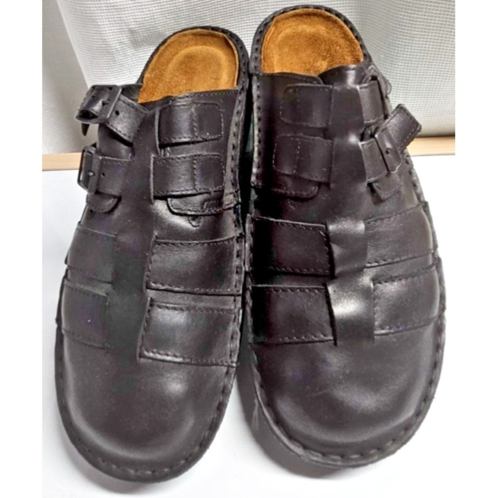 NAOT JULIUS men's leather‎ fisherman sandal buckle straps 44/M11